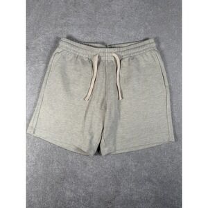 Bear Bottom Shorts Mens Large Cream 7" R&R Sweat Drawstring Organic Cotton NWT